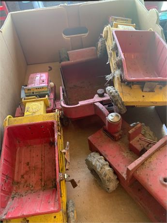 Vintage Earth Mover, Front End Loader Metal Trucks