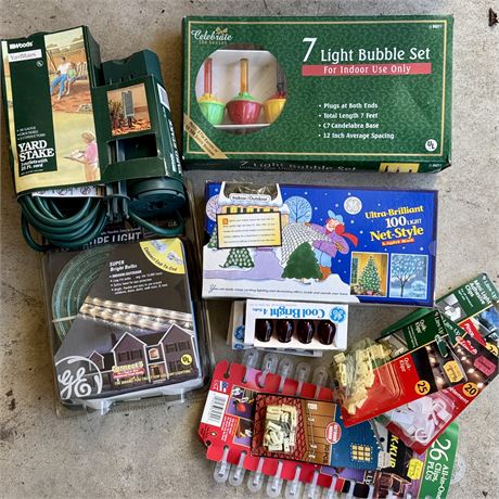 Mixed Lot of New Christmas Lights and More