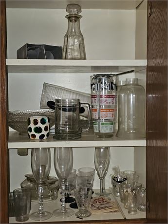 Mixed Glass Cleanout - Wine / Shot / Pitcher / Bowls & More