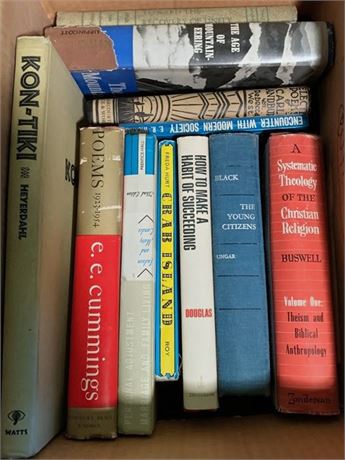 Vintage Book Lot - Poetry, Self-Help & More
