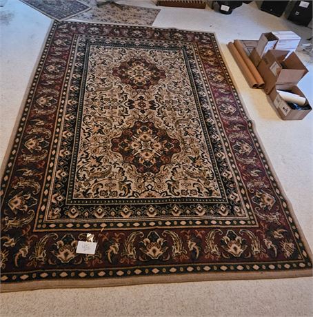 Large Multi-Color Earth Tones Area Rug