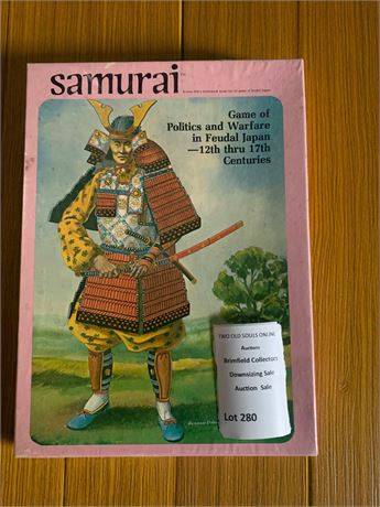 Samurai: Game of Politics and Warfare in Feudal Japan Avalon Hill in 1980