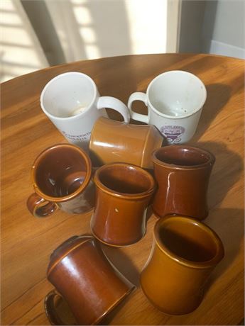 Ceramic/Stoneware Restaurant and Advertising Coffee Mug Lot