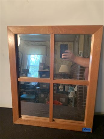 Wood Framed Mirror 22 1/2" x 18 1/2"