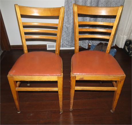 2 Wood Chairs