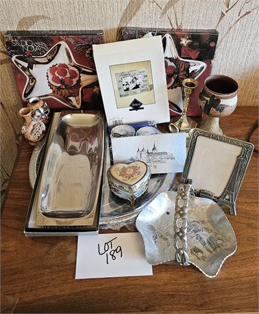 Metal Decor Trays, Rodney Kent, Picture Frames, Pottery & More