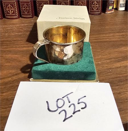 Heirloom Sterling Child's Cup In Box 1.86 OZT