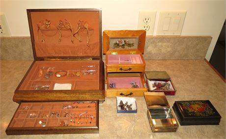 Jewelry Boxes, Some Jewelry