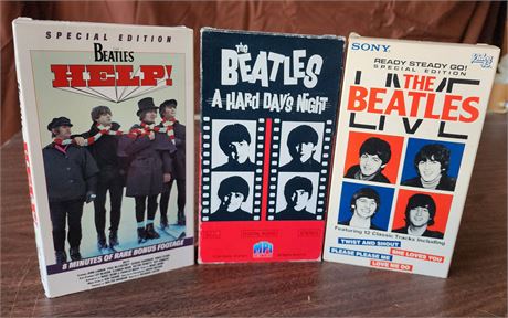 Vintage Beatles VHS Tapes