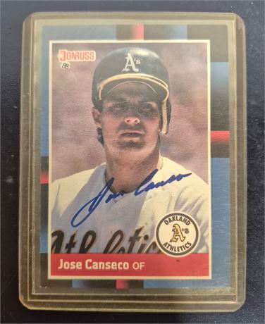 Jose Canseco Autographed Card