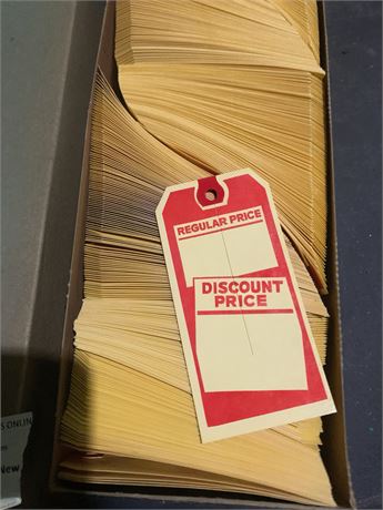 Retail Discount Sale Hang Tag Lot
