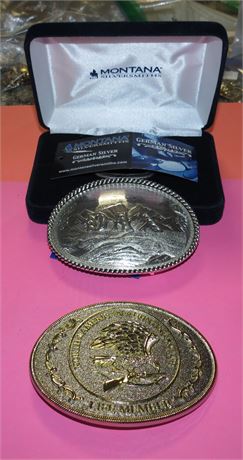 2 Belt Buckles