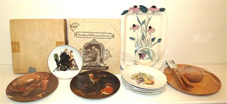 Norman Rockwell Decorative Plates, China, Serving Platters