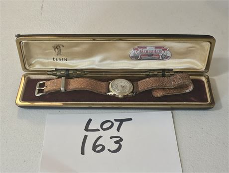 Elgin Star Antique Gold Filled Wristwatch In Original Box