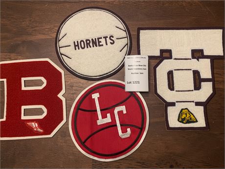 Vintage Chenille High School Letterman Jacket Patches Lot of 4