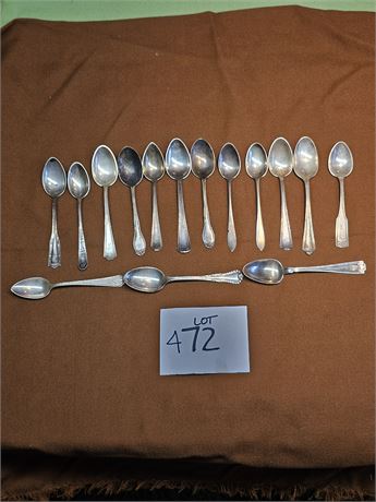 Sterling Mixed Flatware - Spoons / L&M / Whiting & More