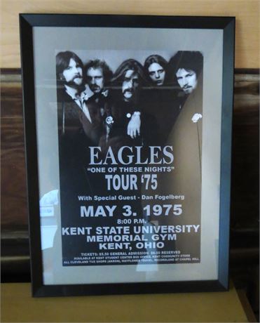 The Eagles Tour '75 Poster Framed
