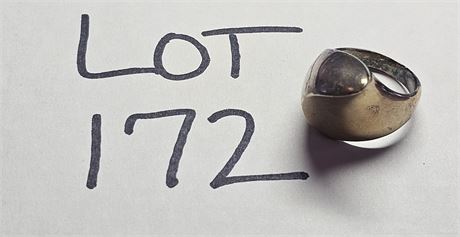 Sterling Modernist Size 8 Ring    0.30 ozt