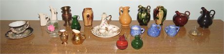 Mini Tea Set, Vases, Jugs, Etc