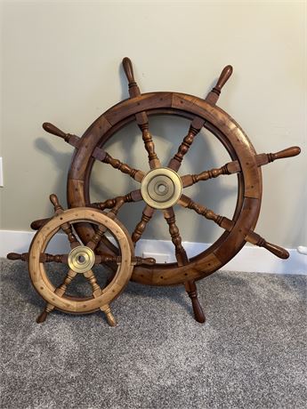 Ship Wheels two sizes, decor items