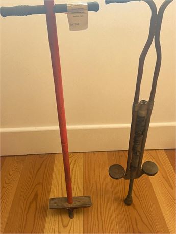 Vintage Pogo Stick Lot of 2