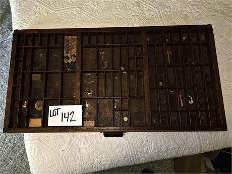 Hamilton Wood Printer's Drawer