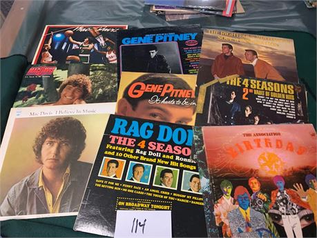 Vinyl Record Albums Rag Dolls, Mac Davis, Gene Pitney, The 4 Seasons,