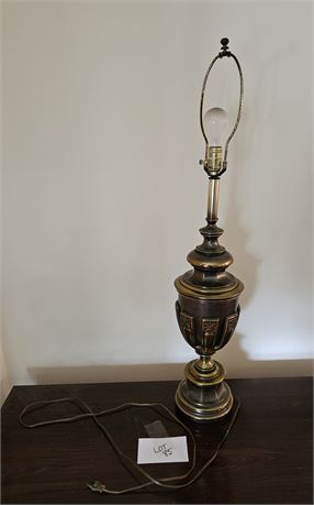Vintage Heavy Brass Table Lamp