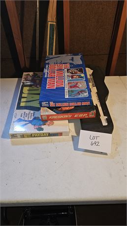 Vintage Board Games Payday, Six Million Dollar Man, Kreskin's & More