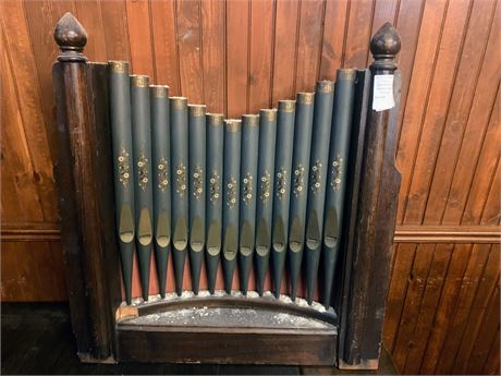 Antique Decorative Pump Organ Pipes Piece