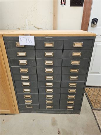 Steel Master 30-Drawer Cabinet filled with Hardware & More