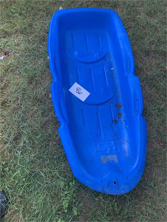 H20 Recreation Products Blue 48 Inch Toboggan Pack Snow Sled