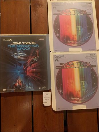 VideoDiscs Star Trek: The Motion Picture and Star Trek III: The Search for Spock