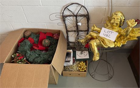 Vintage Christmas Decor Lot