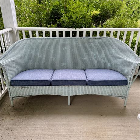 Vintage Wicker Couch - 71 x 31.5"T