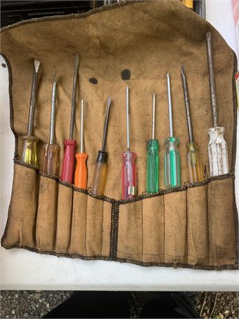 Screwdriver Set 10 Pieces Misc Types & Sizes