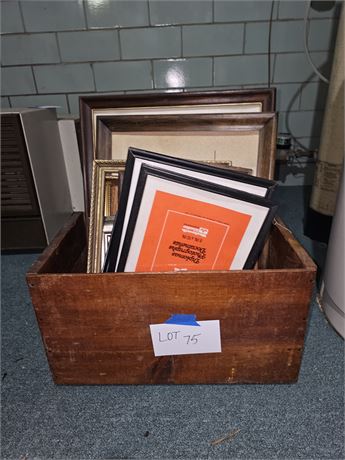 Northwest Apples Crate with Vintage to New Art Prints & Mixed Frames