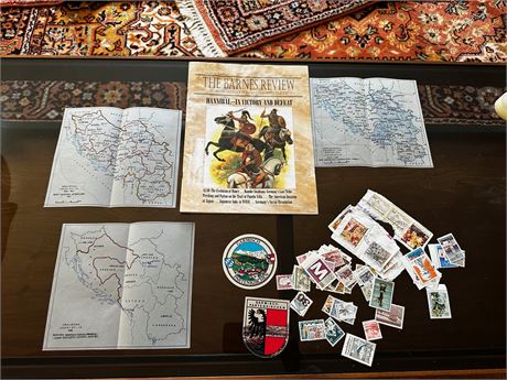 Velum Maps, Stamps, and Stickers