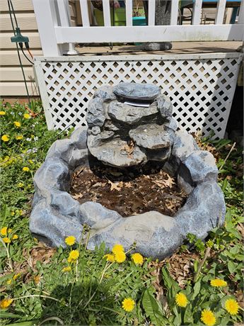 Faux Rock Outdoor Fountain