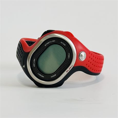 Nike Women’s Red/Black Triax Fury Digital Watch - WG06-4000