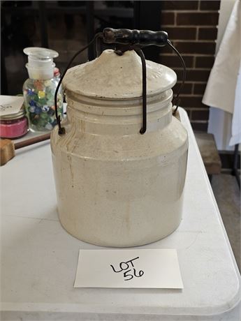 Antique Stoneware Fruit Canning Crock