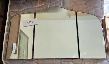 Antique Vanity Tri-Mirror