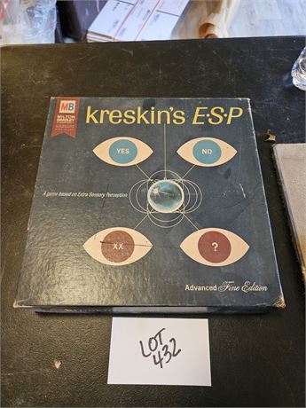 1967 Kreskins E.S.P Advanced Edition Milton Bradley #5624
