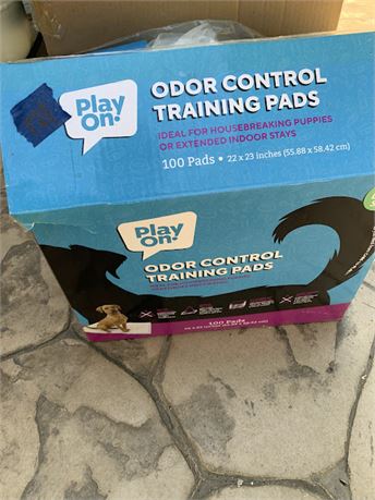 Play On Odor Control Training/Pee Pads For Puppies 100 Count