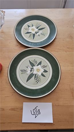 Stangl Pottery "Star Flower" 10" Dinner Plates x2