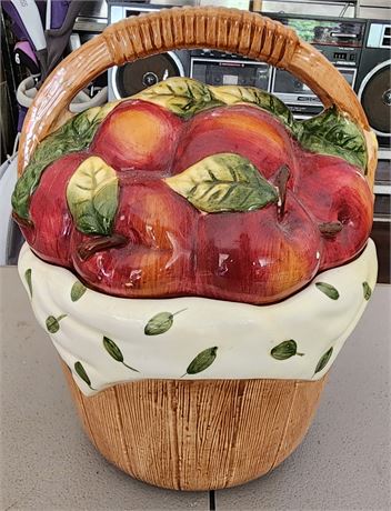 Apple Basket Cookie Jar