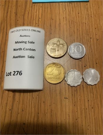 Israeli Coin Lot of 5