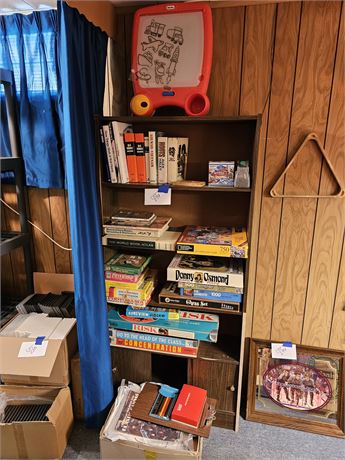 Mixed Rainy Day Lot: Books / Boardgames / Crafting & More