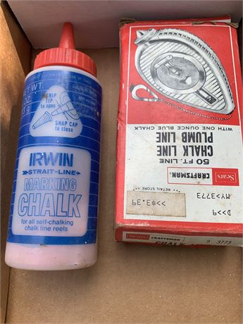 Craftsman 50ft Plumb Chalk Line and Irwin Chalk