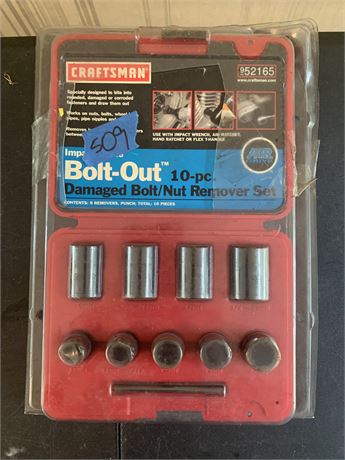 Craftsman 10 piece Damaged Bolt Nut Remover Set